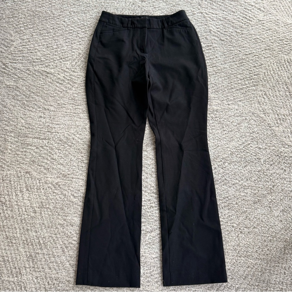 White House Black Market Black Slim Boot Cut Pants